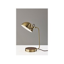 Adesso Brooks Desk Lamp, 18, Antique Brass (3000-21)