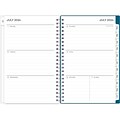 2024-2025 Blue Sky Bakah Blue 5 x 8 Academic Weekly & Monthly Planner, Plastic Cover, Blue/White (