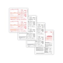 ComplyRight® 1099-MISC 4-Part Tax Form Set, 2-Up, Copy A, B, C, C, Pack of 100