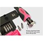 Apollo Tools 13-in-1 Ratcheting Screwdriver with Bit Set, Pink/Black (DT5021P)