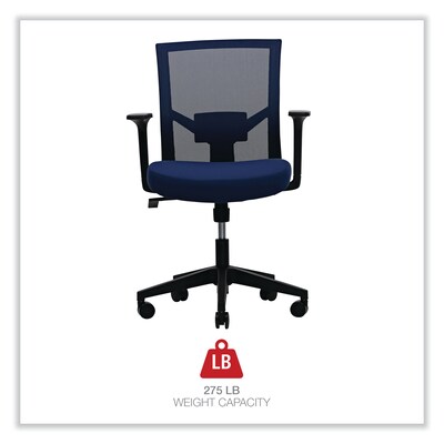 Alera® Fixed Arm Fabric Task Chair, Navy (ALEWS42B27)