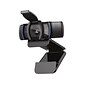 Logitech C920e HD 1080p Business Webcam, 3.0 Megapixels, Black (960-001401)