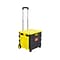 Mount-It! Mixed Materials Mobile Utility Cart, Yellow/Black (MI-905)