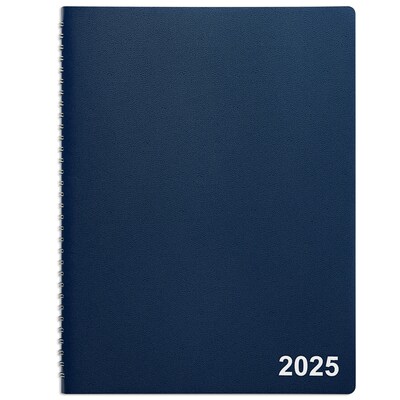 2025 Staples 8 x 11 Weekly & Monthly Appointment Book, Navy (TR58470-25)
