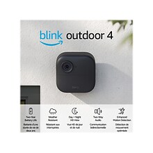 Blink Outdoor 4 Wireless Smart Security Camera System, Black (B0B1N5HW22)