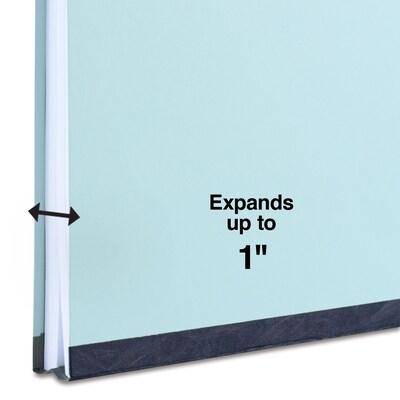 Staples® 60% Recycled Pressboard Classification Folder, 1" Expansion, Legal Size, Blue, 25/Box (ST509620/509620)