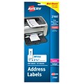 Avery Mini-Sheets Laser/Inkjet Address Labels, 1 x 2-5/8, White, 8 Labels/Sheet, 25 Sheets/Pack (2