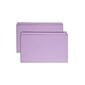 Smead Reinforced File Folder, Straight Cut, Legal Size, Lavender, 100/Box (17410)