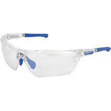 MCR Safety Dominator DM3 Safety Glasses, Wraparound, Clear Mirror Lens (DM1329)