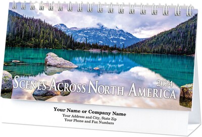 Custom Scenes Across America Desk Calendar