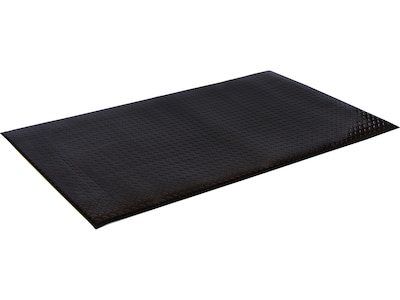 Crown Mats Wear-Bond Tuff-Spun Anti-Fatigue Mat, 36 x 144, Black (WB 0312KD)