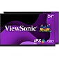 ViewSonic Dual Pack Head-Only 24" 60 Hz LCD Monitor, Black (VG2448A-2_H2)