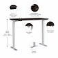 Bush Business Furniture Move 40 Series 60"W Electric Height Adjustable Standing Desk, Mocha Cherry/Cool Gray (M4S6030MRSK)
