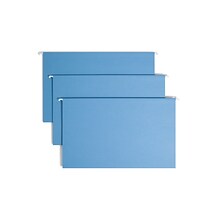 Smead Recycled Hanging File Folder, 5-Tab Tab, Legal Size, Blue, 25/Box (64160)