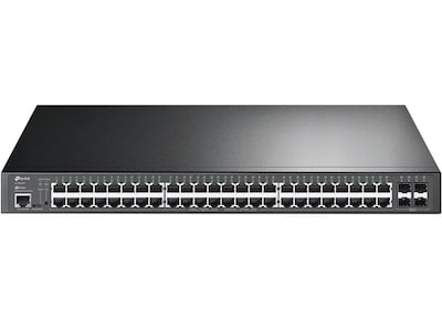 TP-LINK JetStream 48-Port Gigabit Ethernet PoE+ Managed Switch, Black (TL-SG3452P)