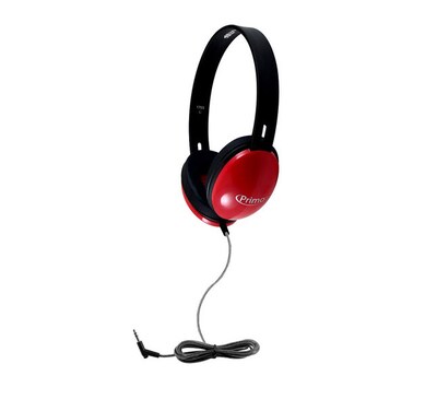 Hamilton Wired On-Ear Stereo Headphones, Red (PRM100R)