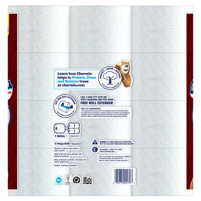 Charmin Ultra Strong Mega Toilet Paper, 2-Ply, White, 242 Sheets/Roll, 12 Rolls/Pack,  (04170/75321)