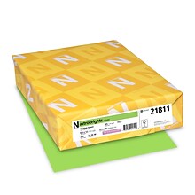 Astrobrights 65 lb. Cardstock Paper, 8.5 x 11, Martian Green, 250 Sheets/Pack (WAU21811)