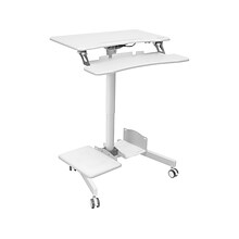 Mount-It! 28W Adjustable Steel Standing Desk, White (MI-7979W)