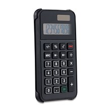 Quill Brand® 10-Digit Solar and Battery Basic Calculator, Black (ST150-CC)