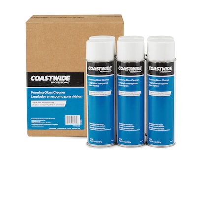 Coastwide Professional™ Foaming Glass Cleaner, Fresh & Clean Scent, 19 Oz., 6/Carton (CW58496-A)