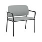 HON Accommodate Vinyl Upholstered Bariatric Stacking Chair, Flint/Textured Charcoal (HSB50.F.E.SX39.P7A)