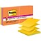 Post-it Super Sticky Pop-up Notes, 3 x 3, Energy Boost Collection, 90 Sheet/Pad, 6 Pads/Pack (R330