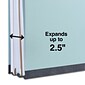 Quill Brand® Recycled Pressboard Classification Folders, 2-Partitions, 6-Fasteners, Letter, Lt Blue, 15/Box (760903)