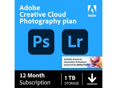 Adobe Creative Cloud Photography Plan for Windows/macOS, 1 User [Download]