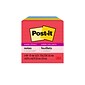 Post-it Super Sticky Notes, 4" x 4", Playful Primaries Collection, Lined, 90 Sheet/Pad, 6 Pads/Pack (6756SSAN)