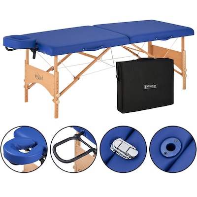 Master Massage 27 ZEN-Touch 27 Brady Lightweight Portable Massage Table, Sky Blue (54431)