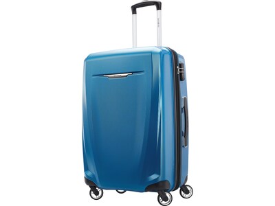 Samsonite Winfield 3 DLX Polycarbonate 4-Wheel Spinner Luggage, Blue/Navy (120753-1112)