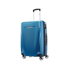 Samsonite Winfield 3 DLX Polycarbonate 4-Wheel Spinner Luggage, Blue/Navy (120753-1112)