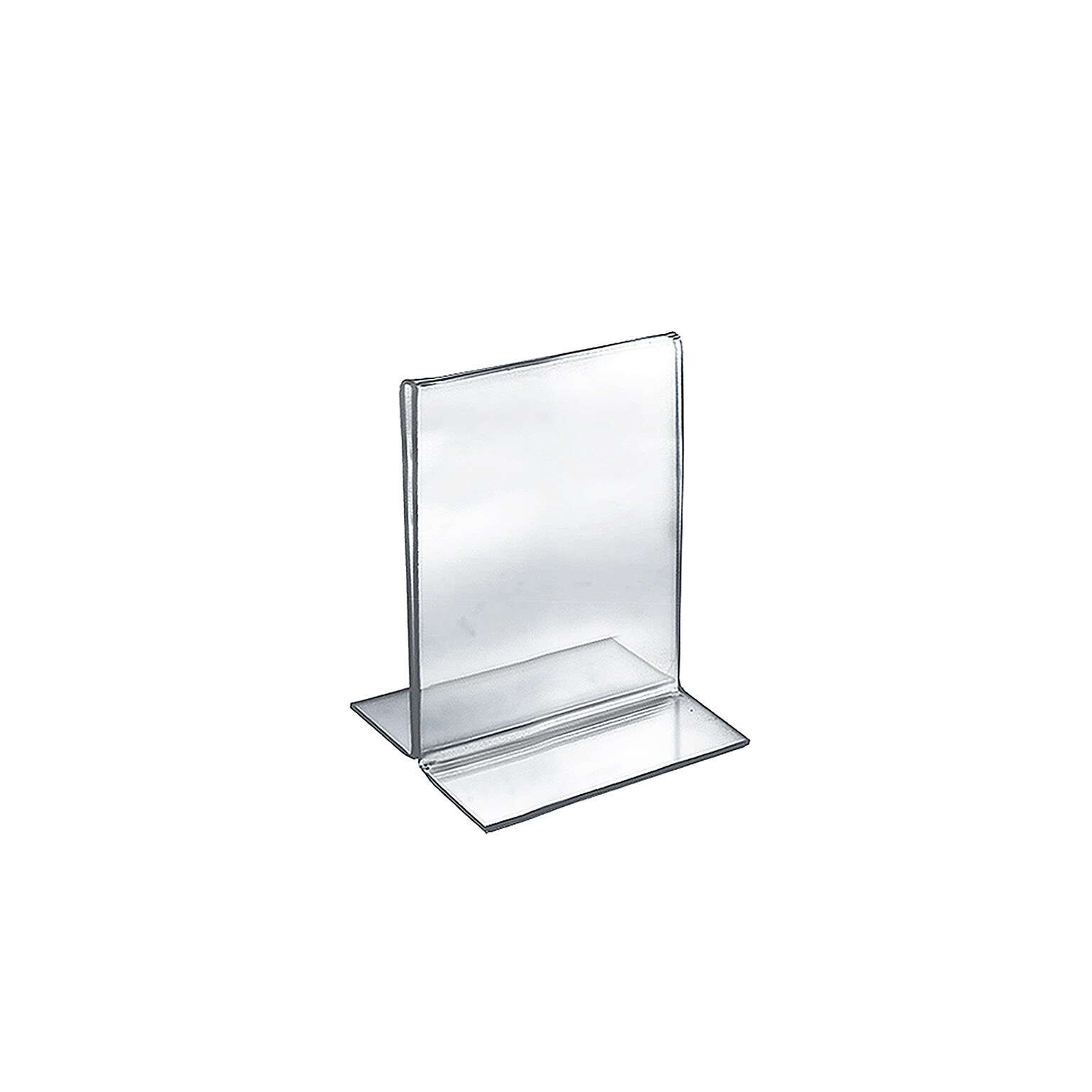 Azar® 6 x 5 Vertical Double Sided Stand Up Acrylic Sign Holder, Clear, 10/Pack