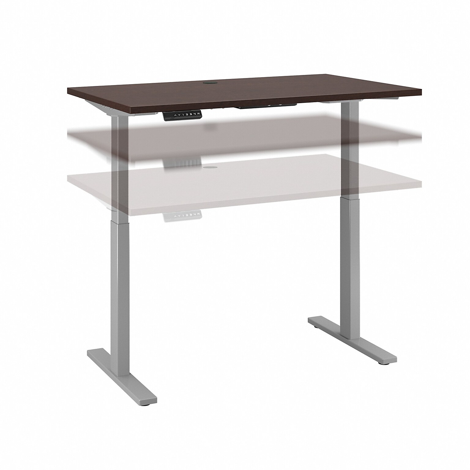 Bush Business Furniture Move 60 Series 48W Electric Height Adjustable Standing Desk, Mocha Cherry (M6S4824MRSK)