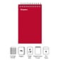 Staples® Memo Pads, 3" x 5", College Ruled, Assorted Colors, 75 Sheets/Pad, 5 Pads/Pack (TR11491)