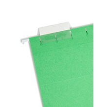 Smead Hanging File Folders, 1/5-Cut Adjustable Tab, Letter Size, Green, 25/Box (64061)