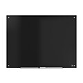 TRU RED™ Tempered Glass Dry Erase Board, Black, 4 x 3 (TR61200)