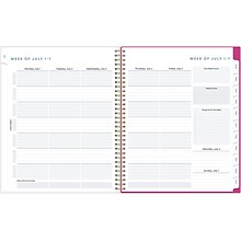 2024-2025 Blue Sky Star Confetti Bright 8.5 x 11 Academic Weekly & Monthly Planner, Plastic Cover,