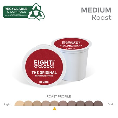 Eight O'Clock Original Blend Coffee Keurig® K-Cup® Pods, Medium Roast, 24/Box (6405)