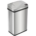 iTouchless Stainless Steel Bathroom Sensor Trash Can with AbsorbX Odor Control System and Fragrance,