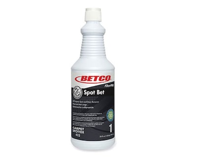 Betco FiberPro Spot Bet Stain Remover, Country Fresh Scent, 32 oz Bottle, 12/Carton (4251200)