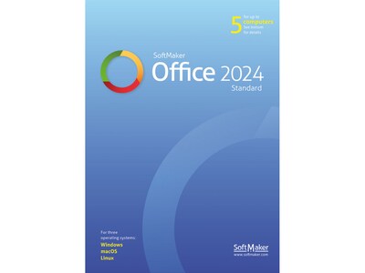 SoftMaker Office Standard 2024 for 5 Devices, Windows/macOS/Linux, Download (BN-0015-E)