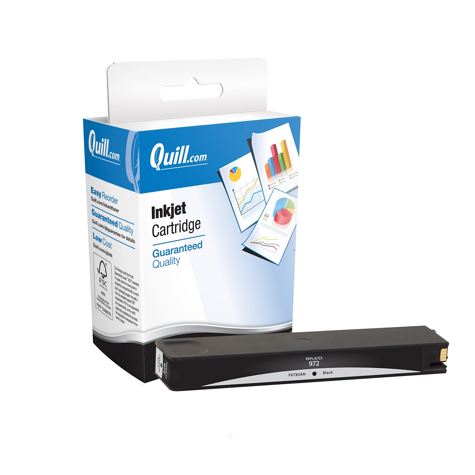 Quill Brand® Remanufactured Black Standard Yield Inkjet Cartridge  Replacement for HP 972 (F6T80AN) (Lifetime Warranty)