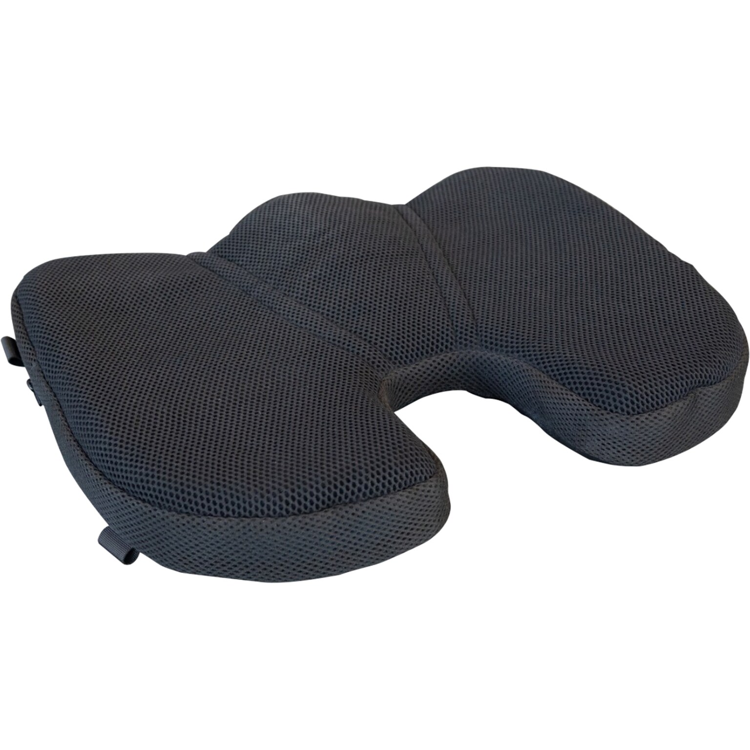 Luxor TPE Gel/Polyester Ergonomic Chair Cushion, Black/Sky Blue (CSZZ001)