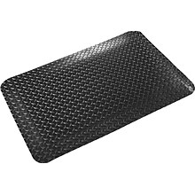 Crown Mats Workers-Delight Deck Plate Supreme Anti-Fatigue Mat, 24 x 36, Black (WD 1223BK)