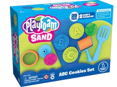 Educational Insights Playfoam Sand ABC Cookie Set, Assorted Colors (2233)