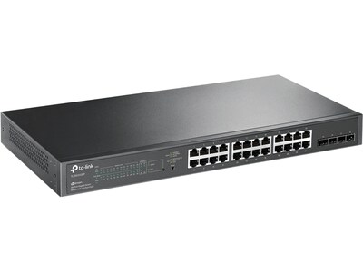 TP-LINK JetStream 24-Port Gigabit Ethernet PoE+ Smart Switch, Black (TL-SG2428P)