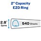Avery Heavy Duty 2" 3-Ring View Binders, One Touch EZD Ring, Black 6/Pack (79692)