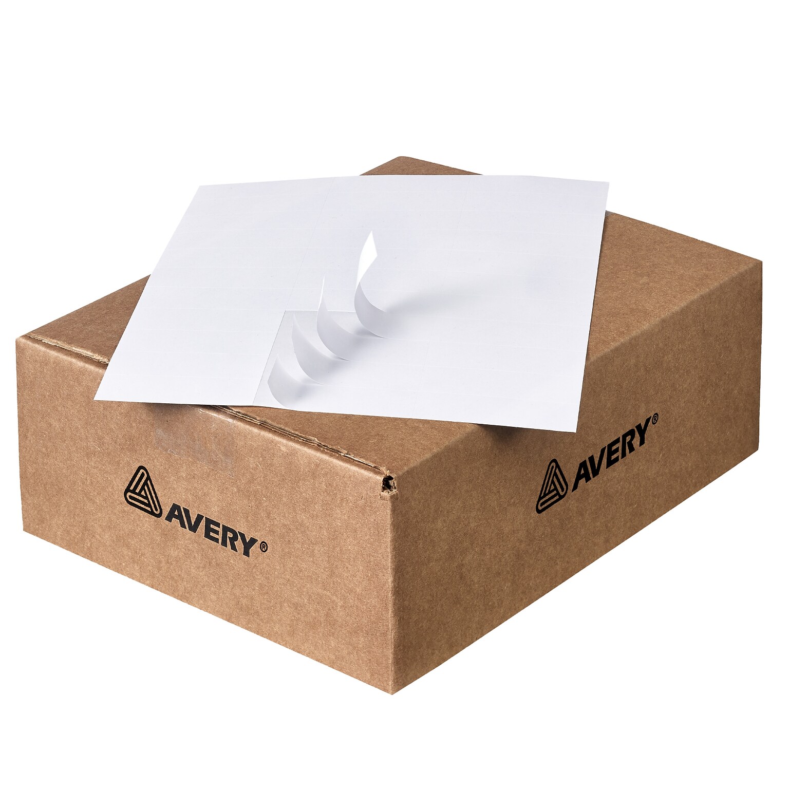 Avery Address Labels for Copiers, 1 x 2-13/16, White, 33 Labels/Sheet, 500 Sheets/Box (5334)
